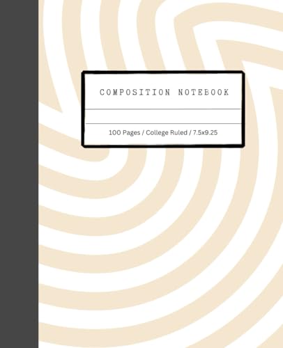 Bright Composition Preppy Notebook: College Ruled